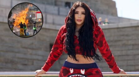 Bellakath ayuda a víctimas de la explosión de pipa de gas en Iztapalapa y dona material de curación