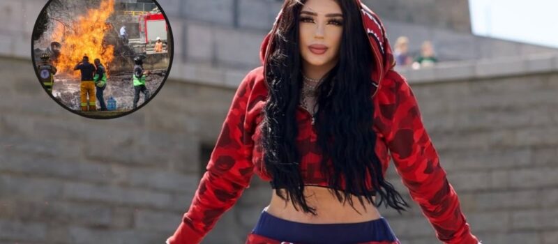 Bellakath ayuda a víctimas de la explosión de pipa de gas en Iztapalapa y dona material de curación