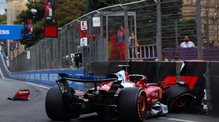 Cómo la clasificación en Azerbaiyán batió el récord de banderas rojas en F1
