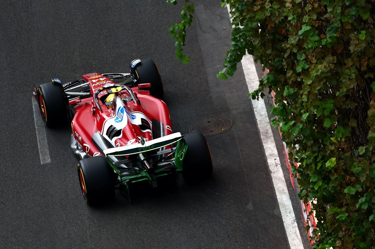 F1 GP Bakú 2025: Hamilton lidera un 1-2 de Ferrari en la FP2, Colapinto en 20