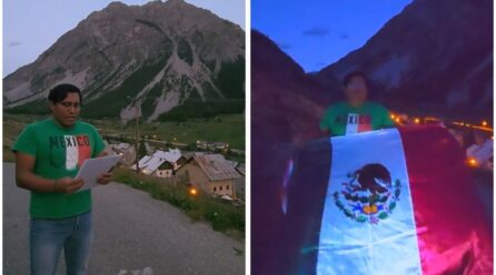 Joven mexicano arma su propio Grito de Independencia en pueblo de Francia: “¡Que vivan los migrantes!”