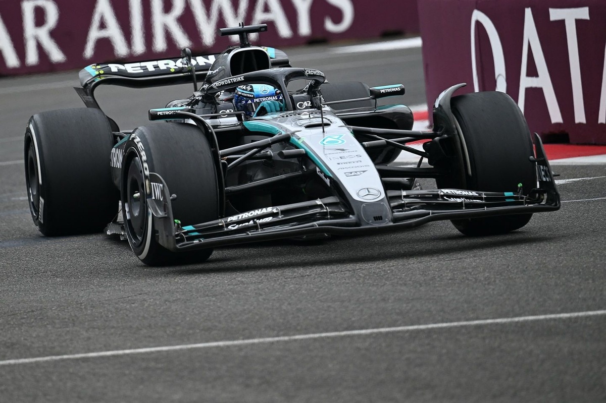 Russell quedó contento con el segundo puesto en Bakú: “El coche fue genial”