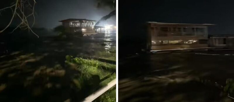 Captan restaurante flotante en Veracruz tras ser arrastrado por el río Tuxpan