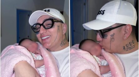 Dani Flow da la bienvenida a su tercer hija con tierna foto en Instagram