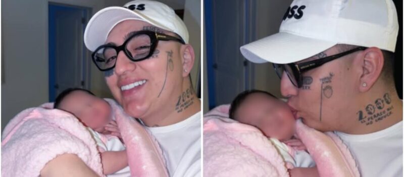 Dani Flow da la bienvenida a su tercer hija con tierna foto en Instagram