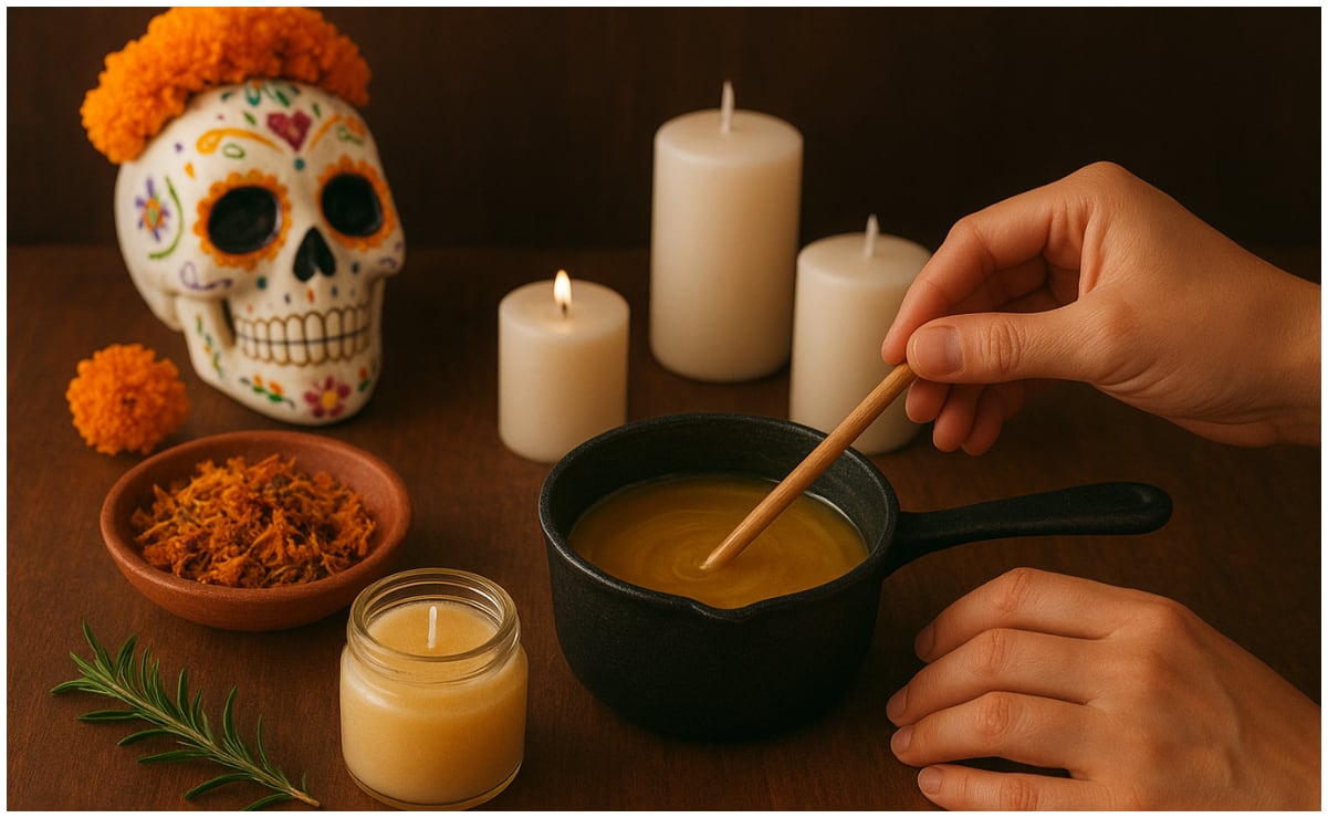 Día de Muertos 2025: Cómo hacer velas aromáticas caseras para tu ofrenda