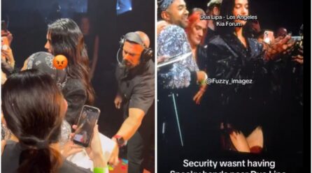 Dua Lipa vive momento incómodo con fan durante un show en Los Ángeles