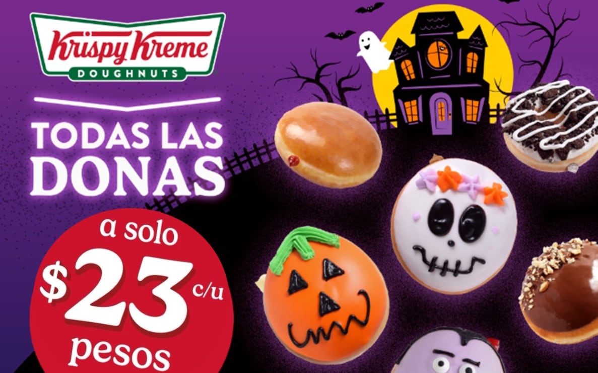 Krispy Kreme lanza promoción de donas a 23 pesos ¿cuándo y cómo aplica?