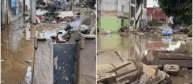 Poza Rica: usuaria describe condiciones tras inundaciones y video se viraliza en redes; “el olor es putrefacto”